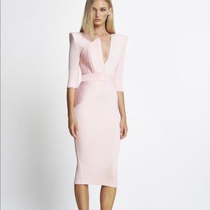 Zhivago It Has Come Pink Midi Dress